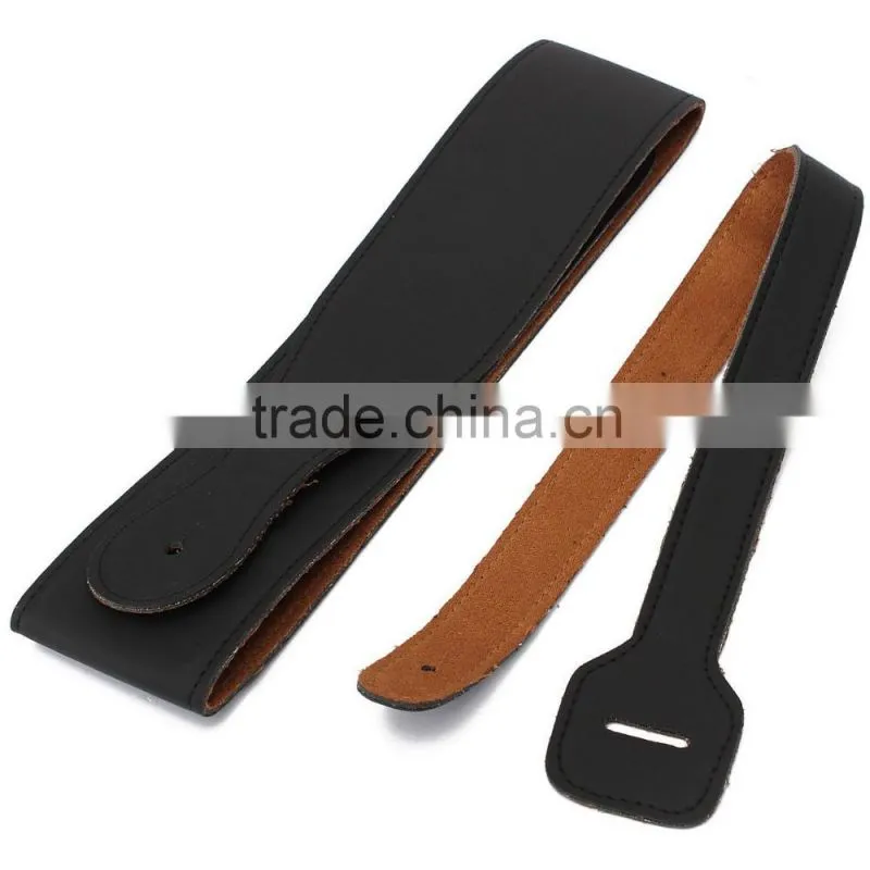 Adjustable soft faux leather thick guitar bass strap