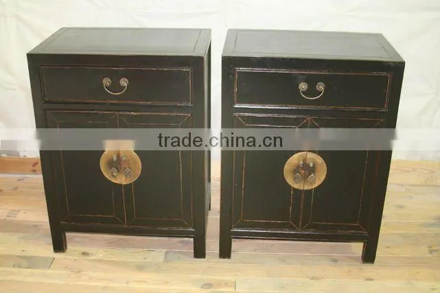 Modern Chinese Solid Wood Nightstand Bedside cabinet
