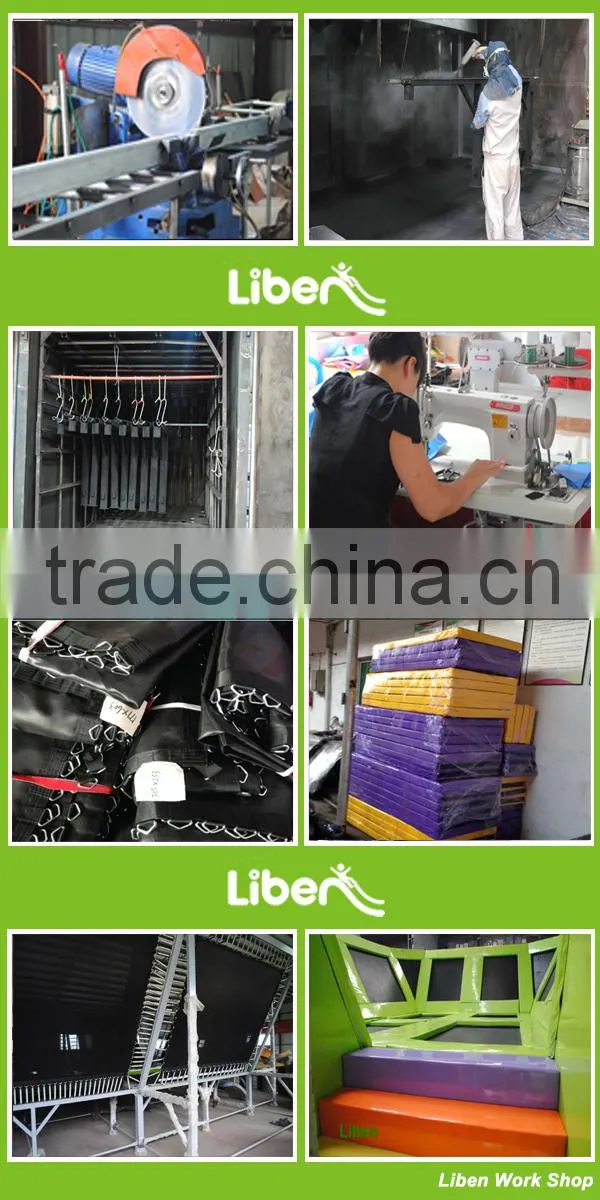 Large Rectangle Cheap Indoor Trampoline World with Dodgeball and Foam Pit Made by Professional Chinese Supplier