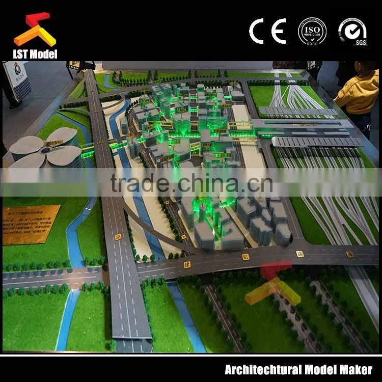 high rise building architectural plastic models landscape plan