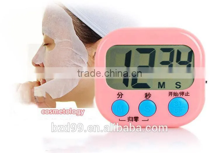 Smart Large LCD Display Mini Electronic Countdown Timer Switch Count Up and Count Down Timer with Switch/Pothook/Holder/Magnet