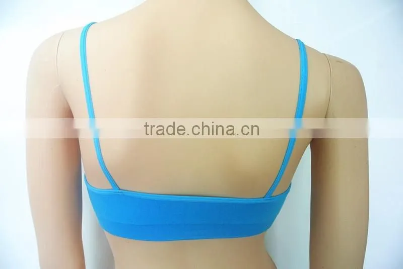 High Quality Wholesale Blue Seamless Teenage Girl Bra And Underwear