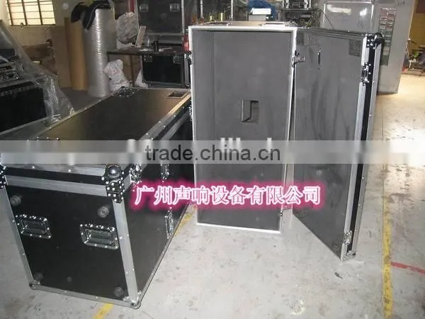 Flight case with back door for double 15 inch speaker cabinet road case