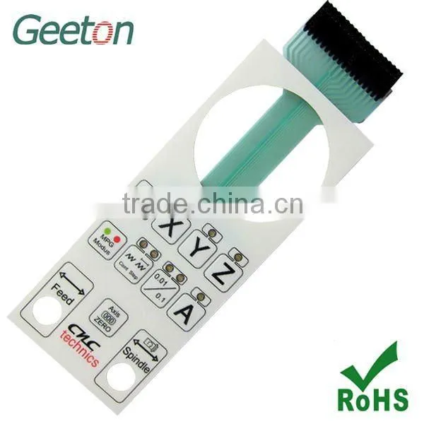 Metal Dome Membrane Switch Panel With LED