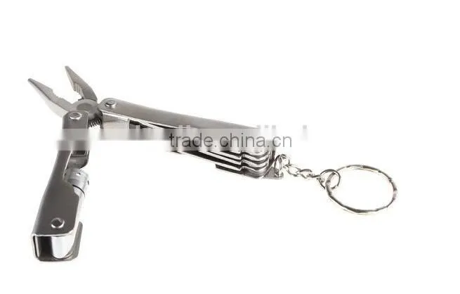 outdoor camping multi functional folding knife with LED