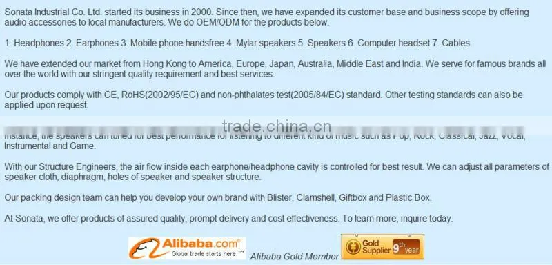 WF-08 High Performance Stereo Headphone