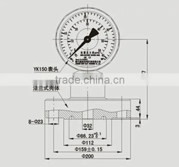 YK-150F Drilling Mud Pump Pressure Gauge