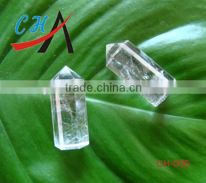 Fashion transparent quartz crystal point pendants