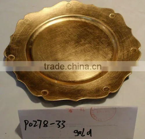 Silver charger plate
