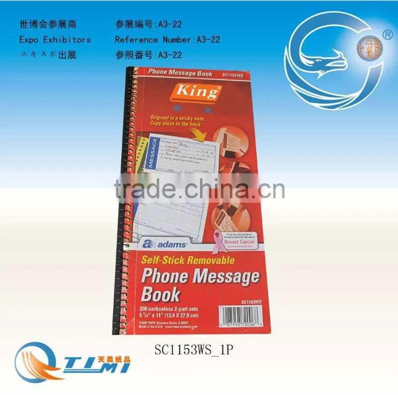 phone message book,cash receipt book,restaurant small docket book,docket book,phone message book