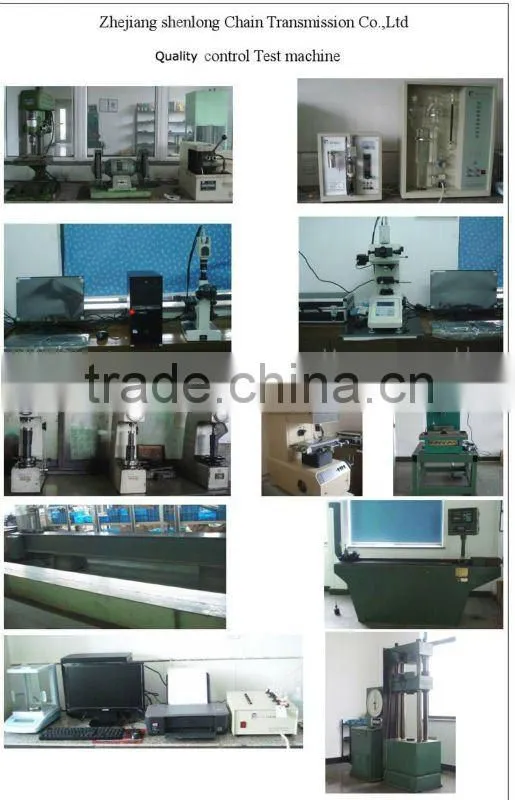 Short pitch duplex roller chain 100-2 with dacromet plated
