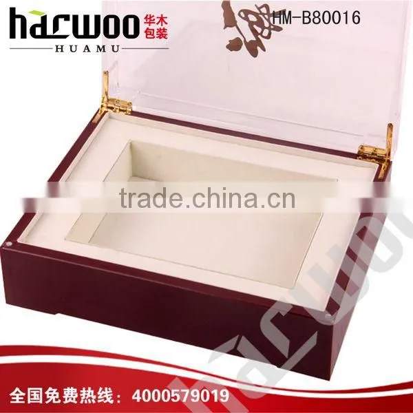 wooden storage boxes with acrylic lid