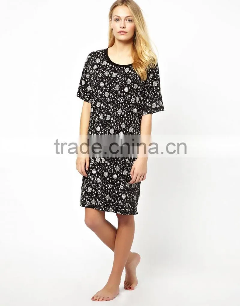Girls Discharge All Over Print Nightie Pajama