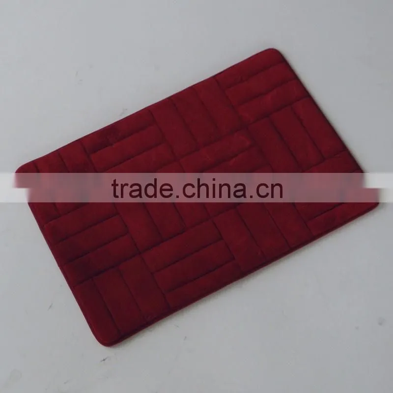 new design fleece floor mat with anti slip base
