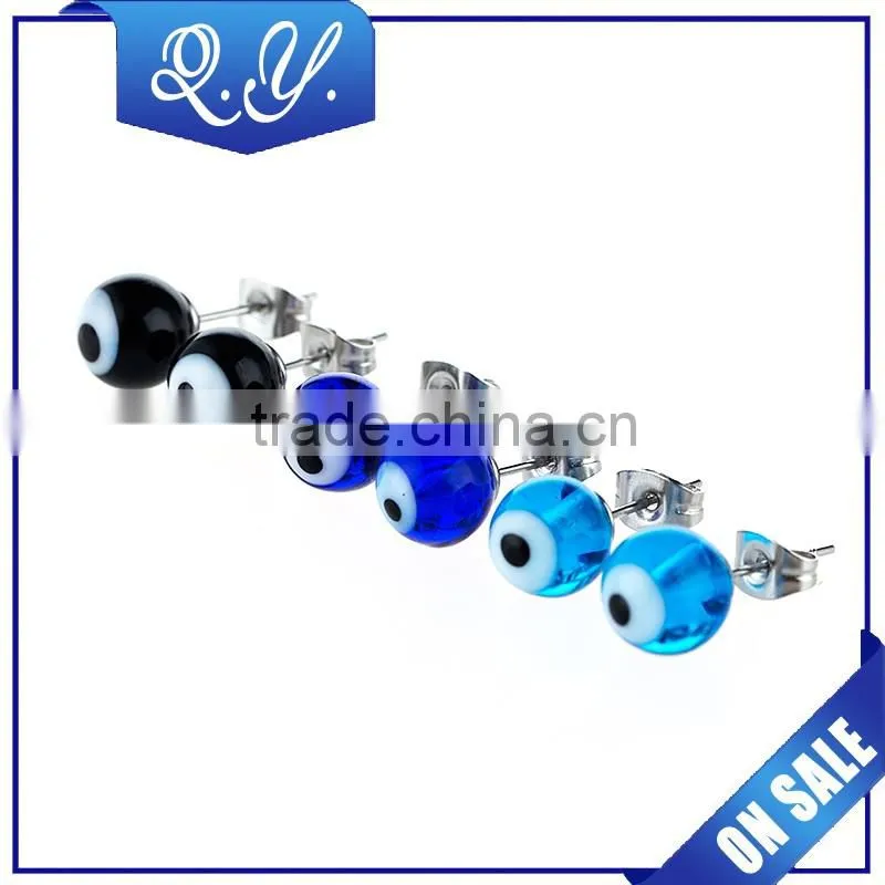 Hot wholesale ear piercing jewelry double pearl earrings ear studs