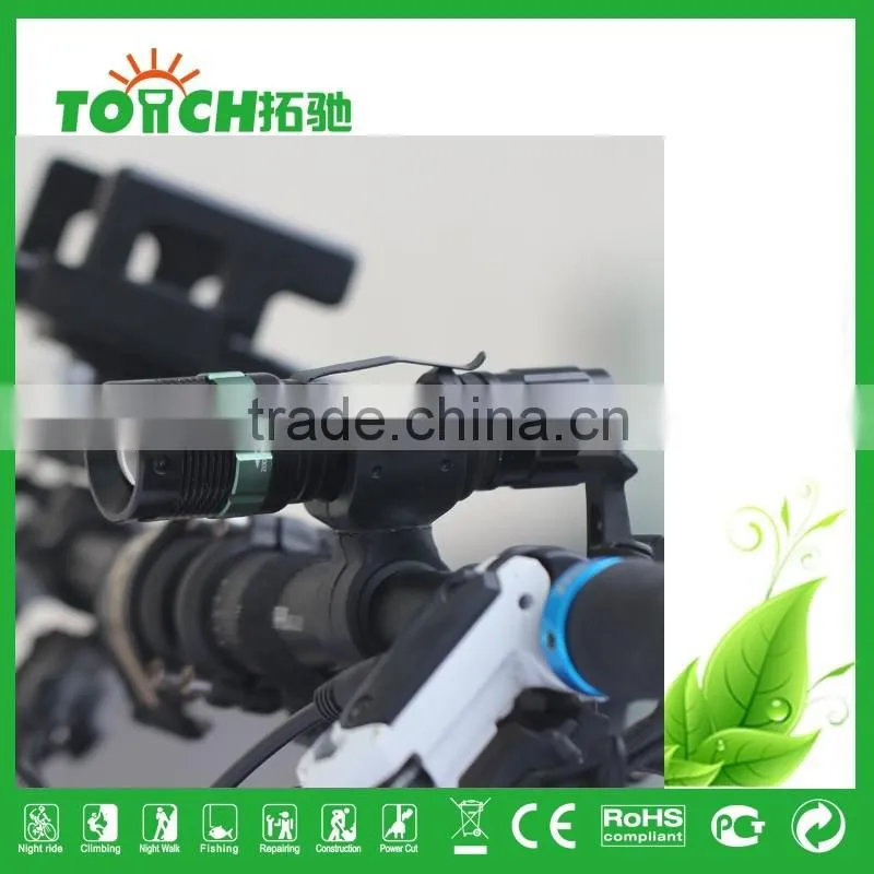 Self Defense Tactical Flashlight High Power Rechargeable Hunting Flash Light XPE Flashlight for Outdoor Camping 8002