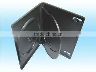 High quality 14mm Black DVD box for 3-4 discs