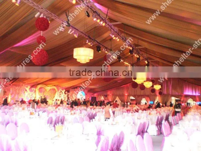 Huge temporary clear roof tent with nice decoration used temporary official