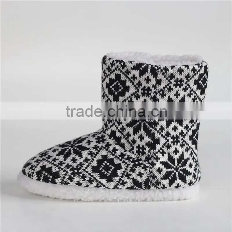 Women knit boots for indoor