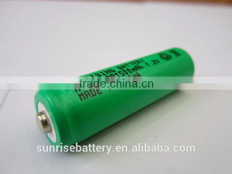 nimh aa 1500mah rechargeable battery 1.2v