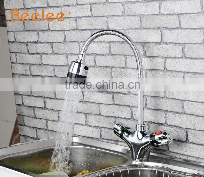 Spring Loaded Thermastatic Basin Faucet Water Tap QH0207A