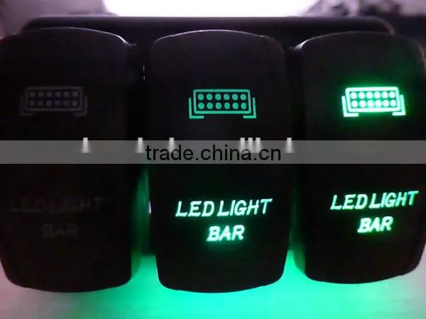 High Quality 5 pin 12v 24v Auto / Marine Led light Rocker switches