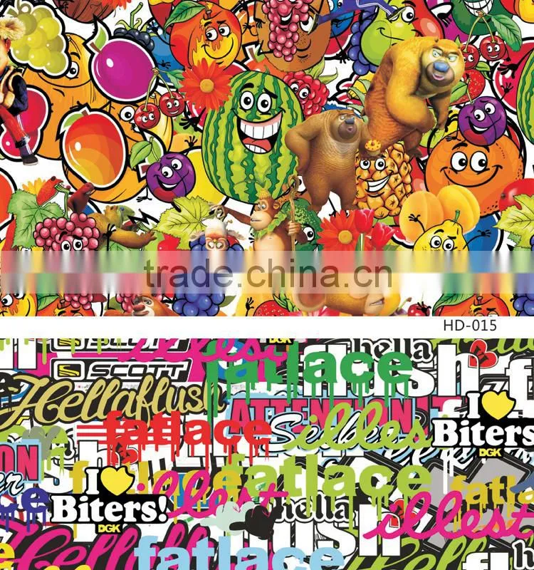 HD-010 Bubble Free Car Sticker Bomb Film Type And Body Stickers Use Car Wrapping Film