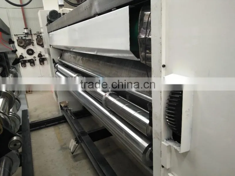good quality corrugated box printing slotter die cutter with stacker machine