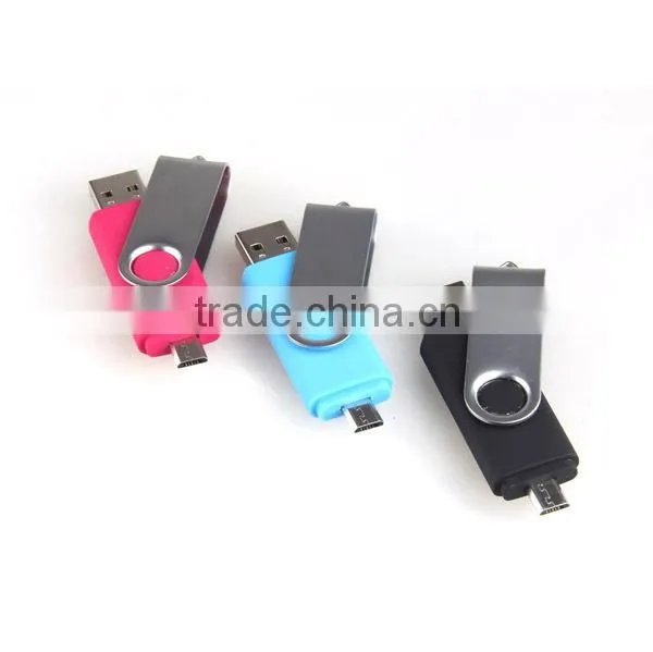 promotional bulk personalized gifts mobile phone ogt USB pen drive