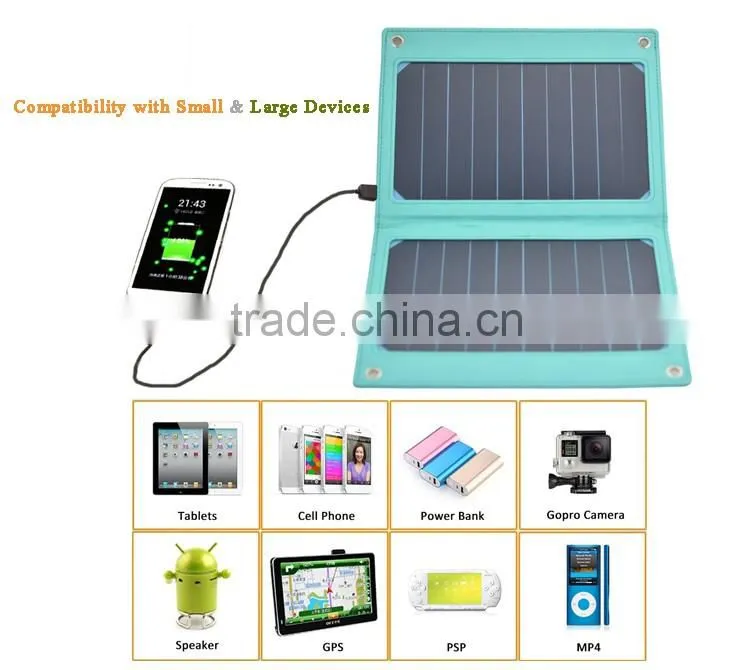 6000mAH Solar Charger Portable Foldable Solar Panel Charger 6V 10W Solar
