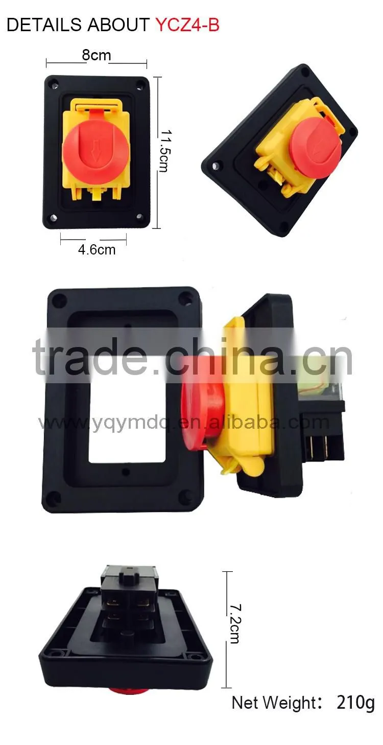 YCZ series waterproof explosion-proof push botton solenoid ignition switch remote control high current low voltage meat grinder