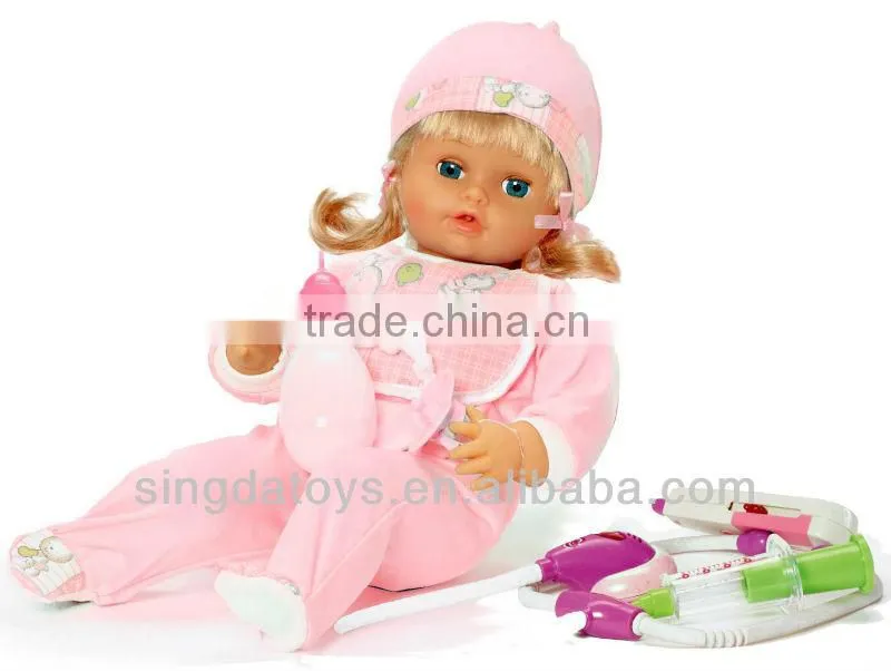 HOT SELLING ! 2014 New Design B025 B/O Baby Fashion Doll