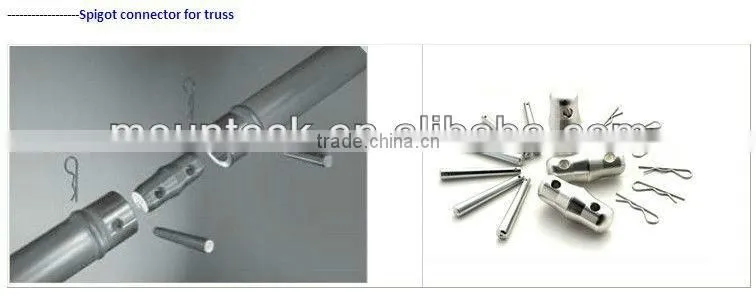 Shenzhen Mounteck heavu duty load aluminum truss 290mm concert stage roof truss