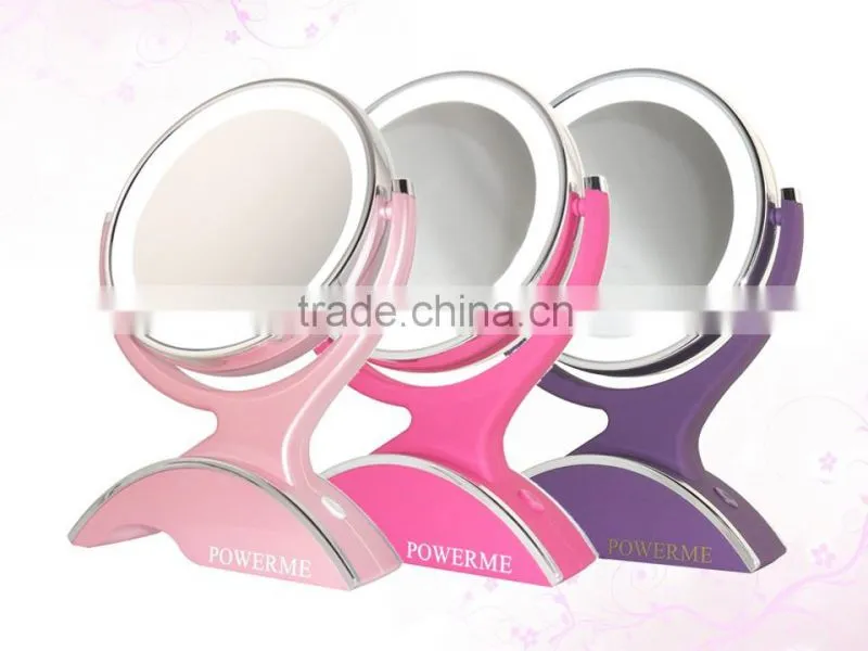 10x Magnifying Double Sided LED Lighted Makeup Mirror