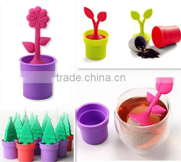 Fruit Shape FDA/LFGB Food Grade Silicone Infuser Tea Strainer