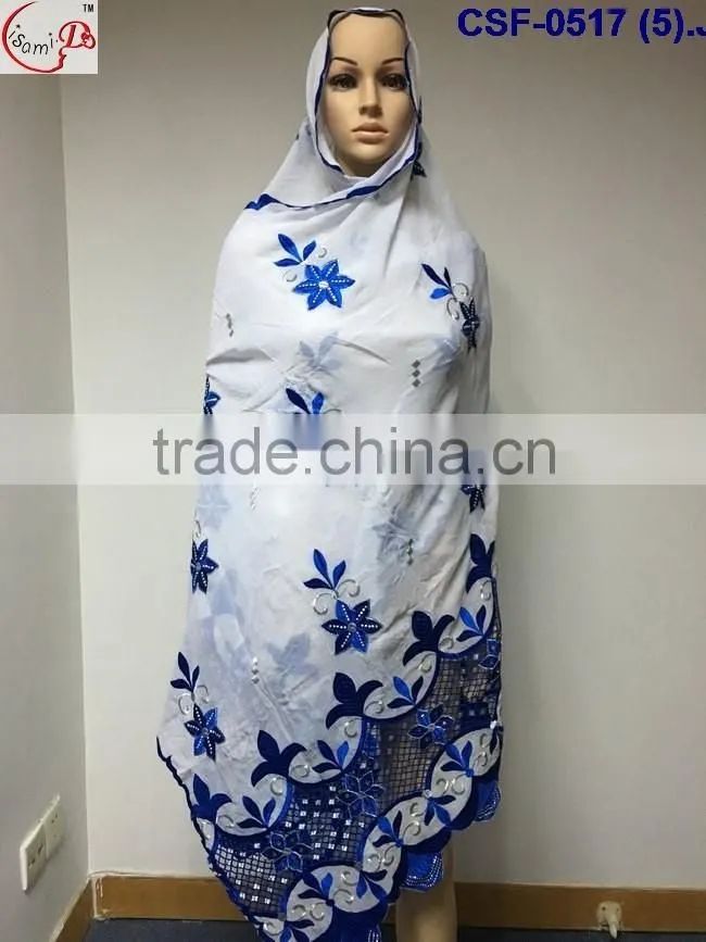 CSF-0517 -1 New arrival latest scarf design muslim scarf wholesale 2016