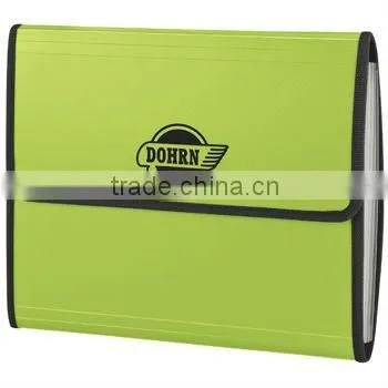 A4 PP expandable file case with notepad for promotion-HYFD001