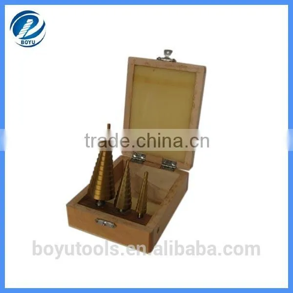 sprial fluted wood step drill bit