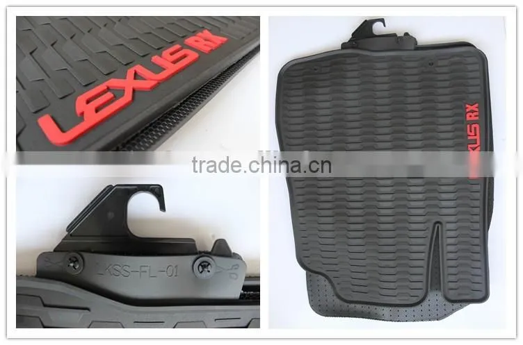 Custom 2016 New Full Set Position Rubber PVC Auto Car Floor Mats For TOYOTA LEXUS