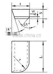 carbide cutter for application in cocal fields
