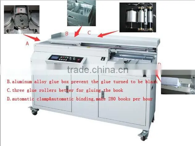 HOPU book binding equipment desktop book binding machine