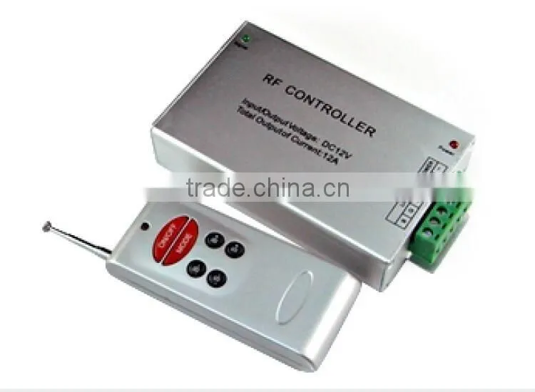 DC12V~24V 6-key plastic shell RF wireless film remote controller/Dimmer for led strip light
