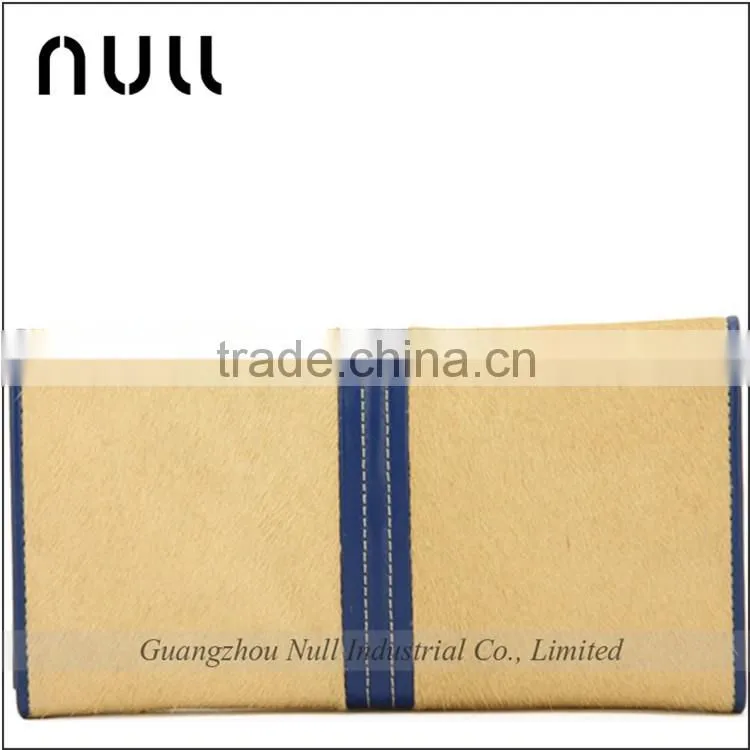 2016 trend exquisite horse hair custom made chain ladies wallet ladies pars hand set bag genuine wallet
