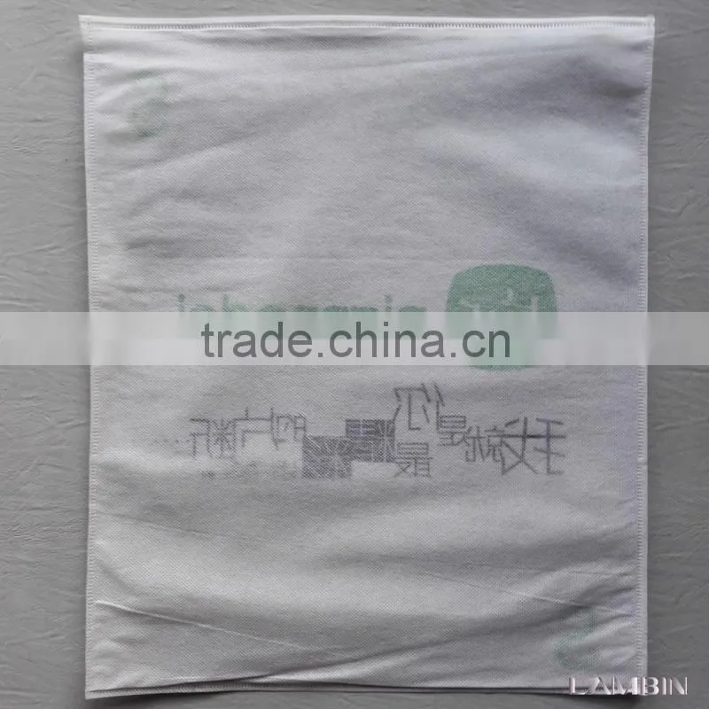 Dust proof nylon fabric packaging bag for young boys and girls clothes