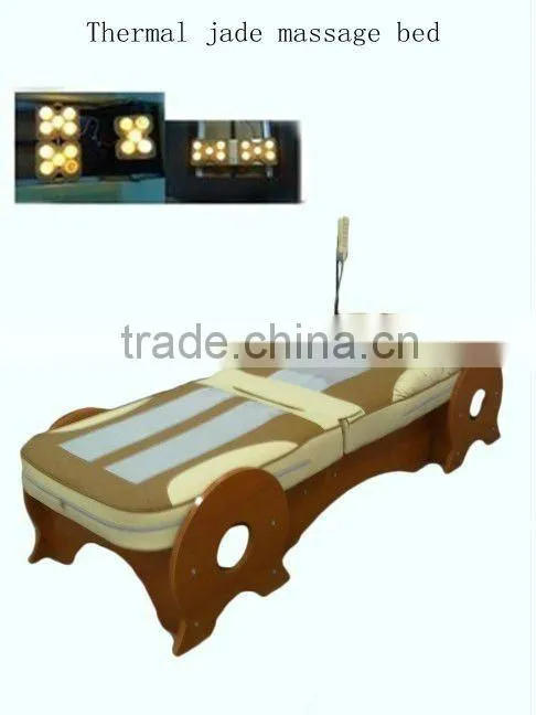 Intelligent thermal jade massage bed with scraping
