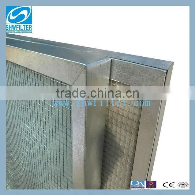 High temperature fiberglass hvac air filter