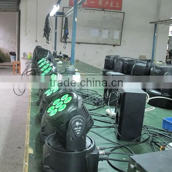 7*8W rgbw4in1 dmx led moving head lighting