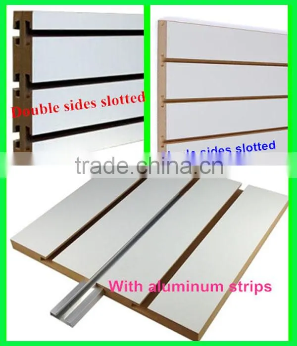 MDF slatwall panel / slot board for display accessories