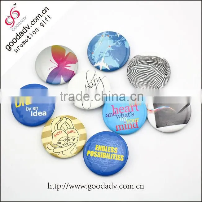 Plastic button badges with security pin children plastic badge