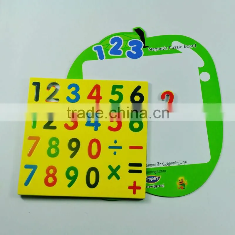 Direct selling plastic toys kid diy magic hot selling custom magnetic puzzle